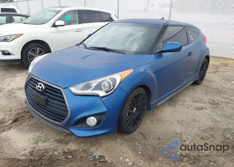 2016 Hyundai Veloster Turbo Rally Edition z USA, uszkodzony, nr VIN KMHTC6AE8GU258024
